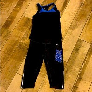 Nike dry fit tank top and cropped pants